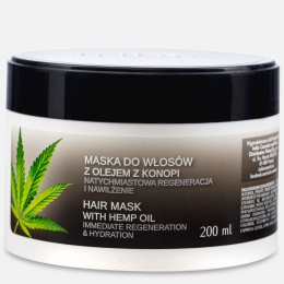 Maska do włosów z olejem konopnym, 200 ml